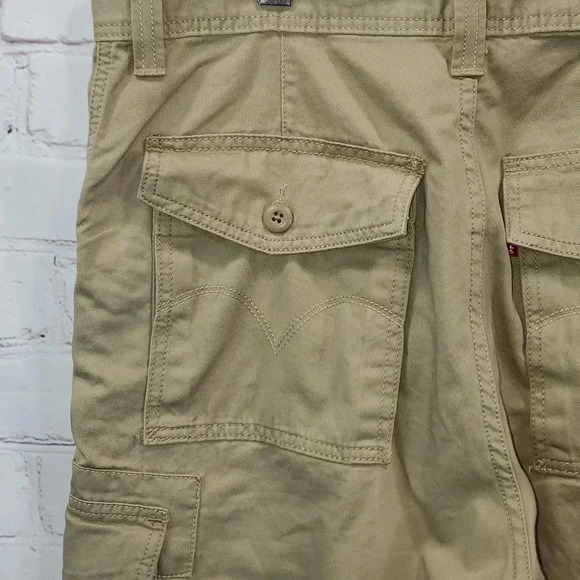 Levi's Workwear Cargo Pockets 100% Cotton Outdoor Flat Front Men's Size 34 - Picture 8 of 16